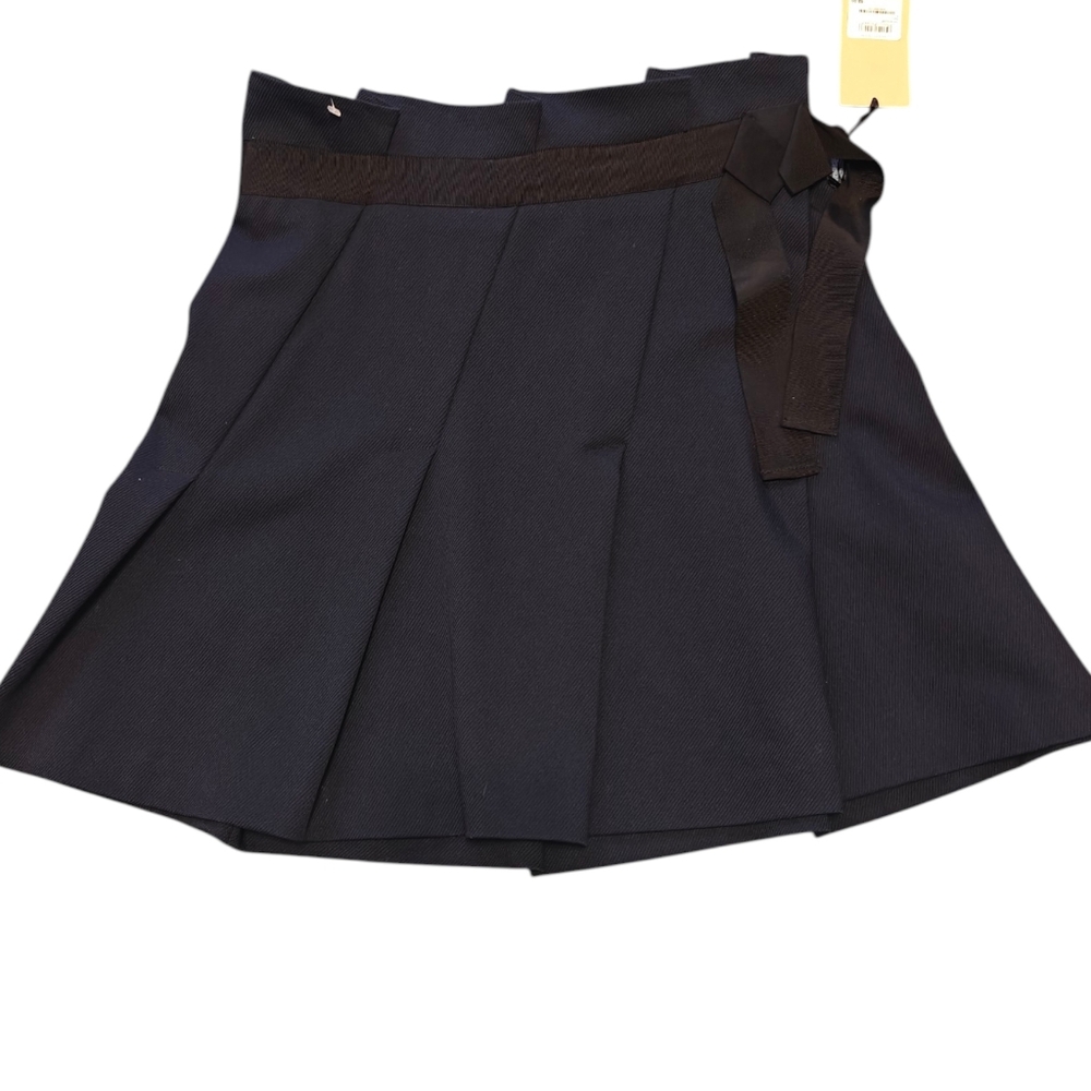 Halogen Elegant Navy Pleated Women's Skirt Size 8